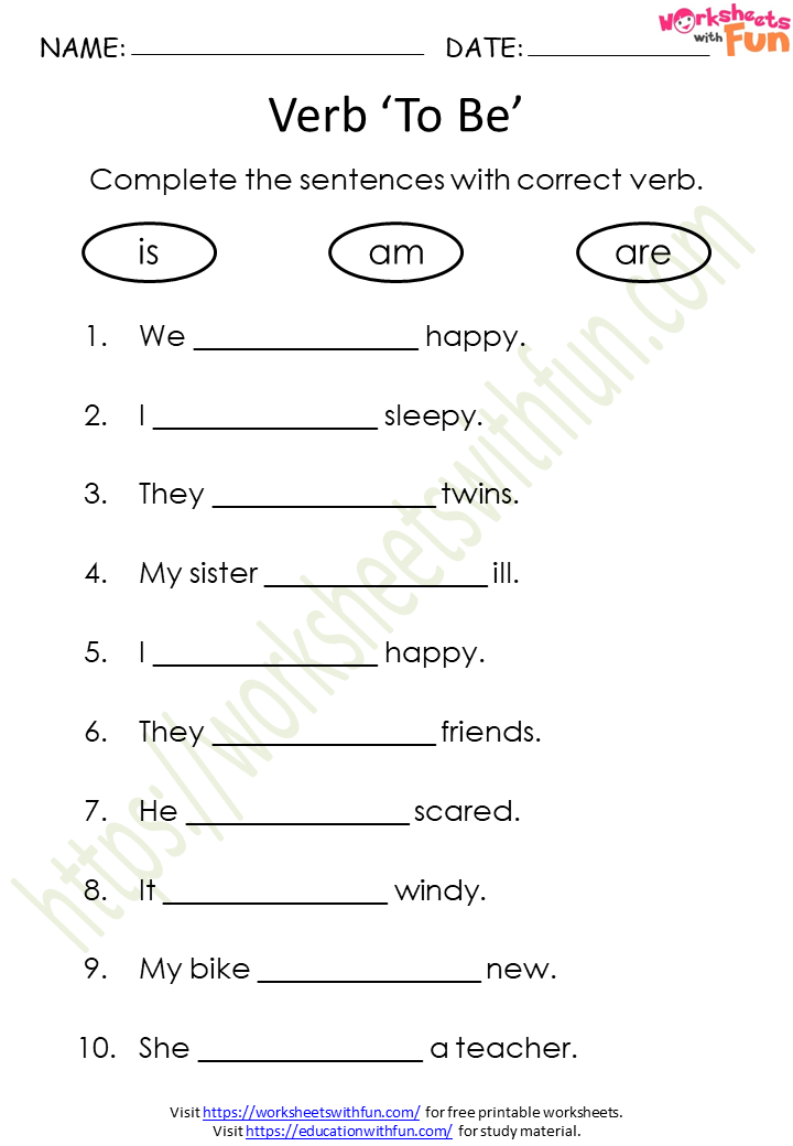 english-class-1-verb-to-be-is-am-are-worksheet-2